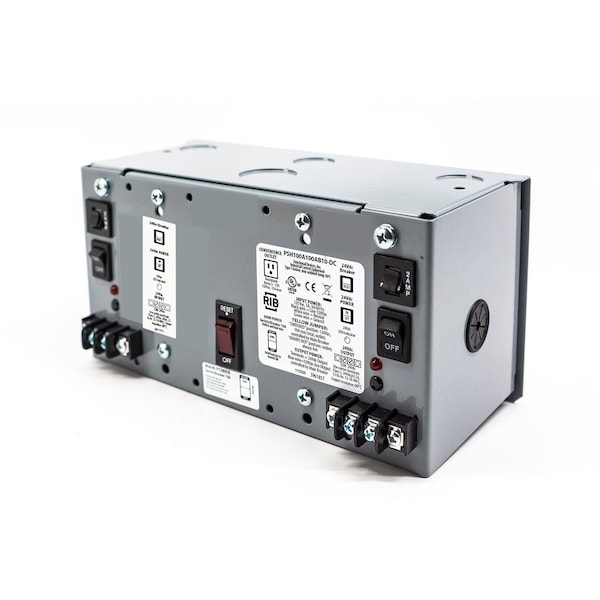 Enclosed Power Supply, 120V AC, 24V AC, 100VA